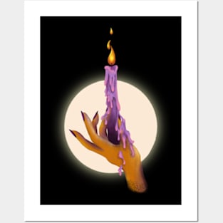 Witching Hour // Hand Dripping Candle Posters and Art